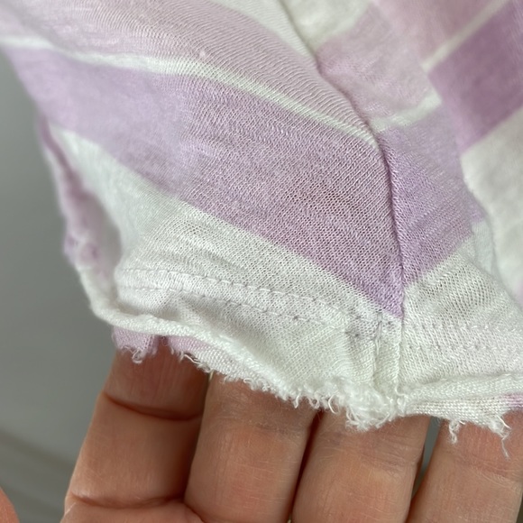 Hollister Lavender & Pink Striped Strappy Crop Tank Top - Size Medium - Picture 11 of 12